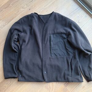 Lululemon Men’s Black Fleece Snap Cardigan - XXL